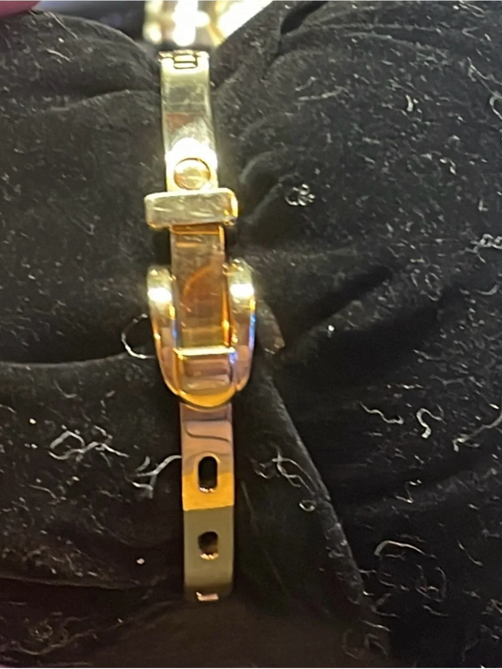 Two-Tone Women's Bracelet Watch with Brown Dial